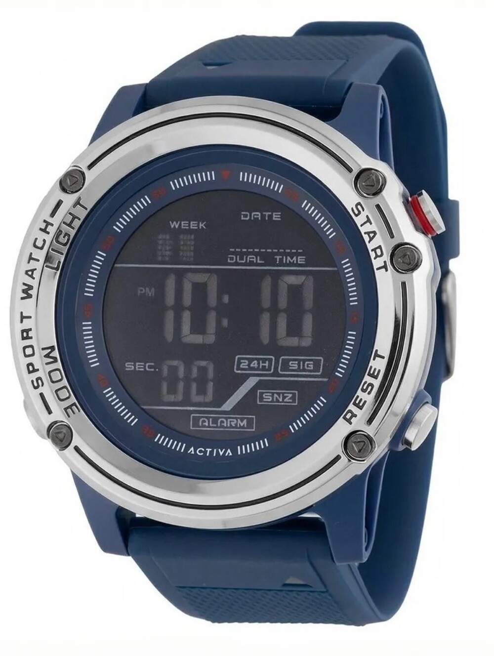 Activa Voyager of Time X Invicta Men's Digital Watch 52mm Navy Blue ACW8125-004